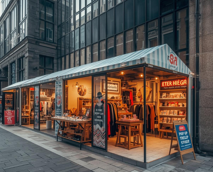 Pop up shop service for experiential marketing