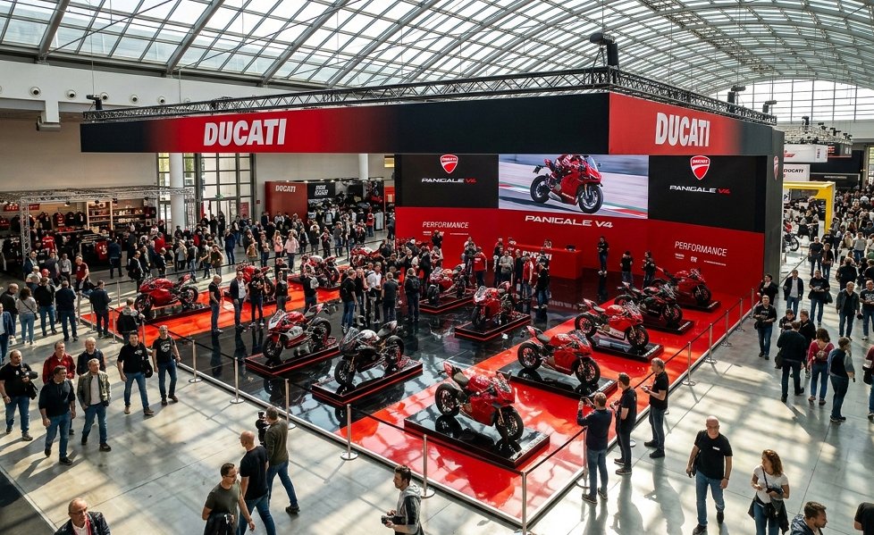 Bike exhibition showcasing latest motorcycle models