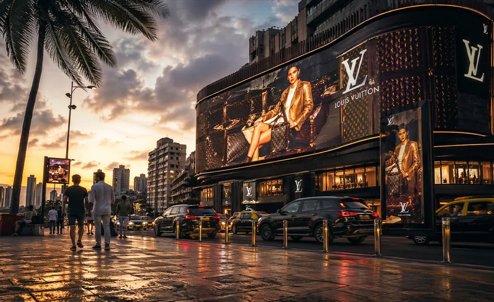 Marketing concept for luxury fashion brand clothing.